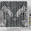 Thoroughbred Horse Print Shower Curtain-Free Shipping