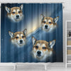 Norwegian Lundehund Print Shower Curtains-Free Shipping