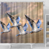 Seagulls Birds Flying Print Shower Curtains-Free Shipping