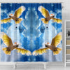 Salmon Crested Cockatoo Print Shower Curtains-Free Shipping