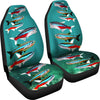 Neon Tetra Fish Print Car Seat Covers-Free Shipping