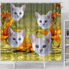 Lovely Burmilla Cat Print Shower Curtains-Free Shipping