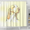 Bracco Italiano Dog Print Shower Curtain-Free Shipping