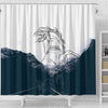 Dutch Warmblood Horse Print Shower Curtain-Free Shipping