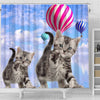 American Shorthair Cat Print Shower Curtains-Free Shipping