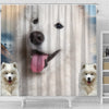 Samoyed Dog Print Shower Curtains-Free Shipping