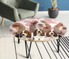 Basset Hound Print Circular Coffee Table