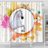 Lipizzan Horse Print Shower Curtain-Free Shipping