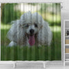 Cute Poodle Puppy Print Shower Curtains-Free Shipping