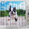 Awesome Boston Terrier Print Shower Curtains-Free Shipping
