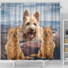 Lovely Australian Terrier Print Shower Curtains-Free Shipping