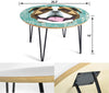 Bulldog Vector Art Print Circular Coffee Table