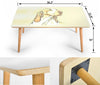 Bracco Italiano Dog Print Rectangular Coffee Table