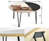 Abyssinian Cat Print Circular Coffee Table