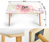 Bulldog Print Rectangular Coffee Table