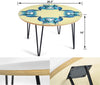 Cat Painting Print Circular Coffee Table