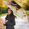 Labrador Retriever Dog Watercolor Art Print Umbrellas