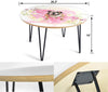 Bulldog Print Circular Coffee Table