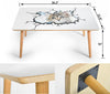 Amazing Cat Art Print Rectangular Coffee Table