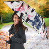 Boston Terrier Flower Print Umbrellas