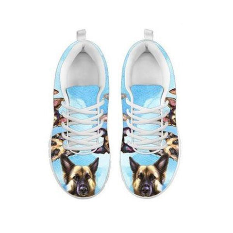 Painted German Shepherd Print Running Shoes For Women-Free Shipping-For 24 Hours Only-Paww-Printz-Merchandise