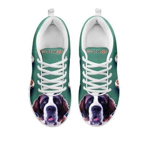Amazing St. Bernard Dog-Women's Running Shoes-Free Shipping-For 24 Hours Only-Paww-Printz-Merchandise