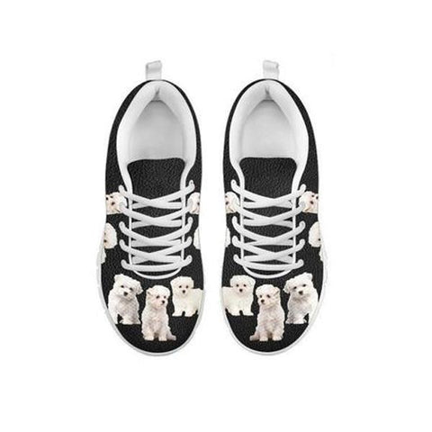Multi Maltese Dog Print Running Shoes For Women-Free Shipping-For 24 Hours Only-Paww-Printz-Merchandise