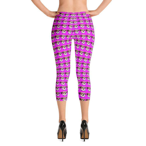 Dog Print Pink Leggings (Free Shipping)-Paww-Printz-Merchandise