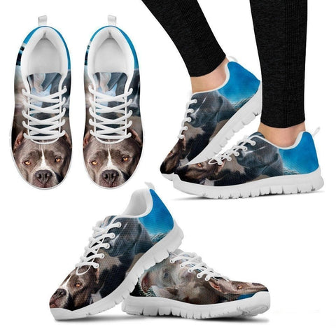 Pit Bull Dog Print Running Shoe (Women/Men)- Free Shipping-Paww-Printz-Merchandise