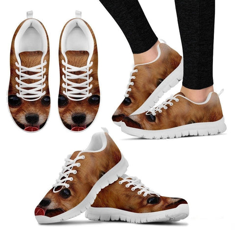 Pomeranian Dog Print Running Shoe (Men And Women)- Free Shipping-Paww-Printz-Merchandise